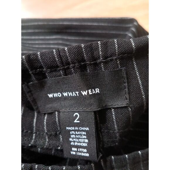 Who What Wear pinstripe pants size 2 - Picture 3 of 3
